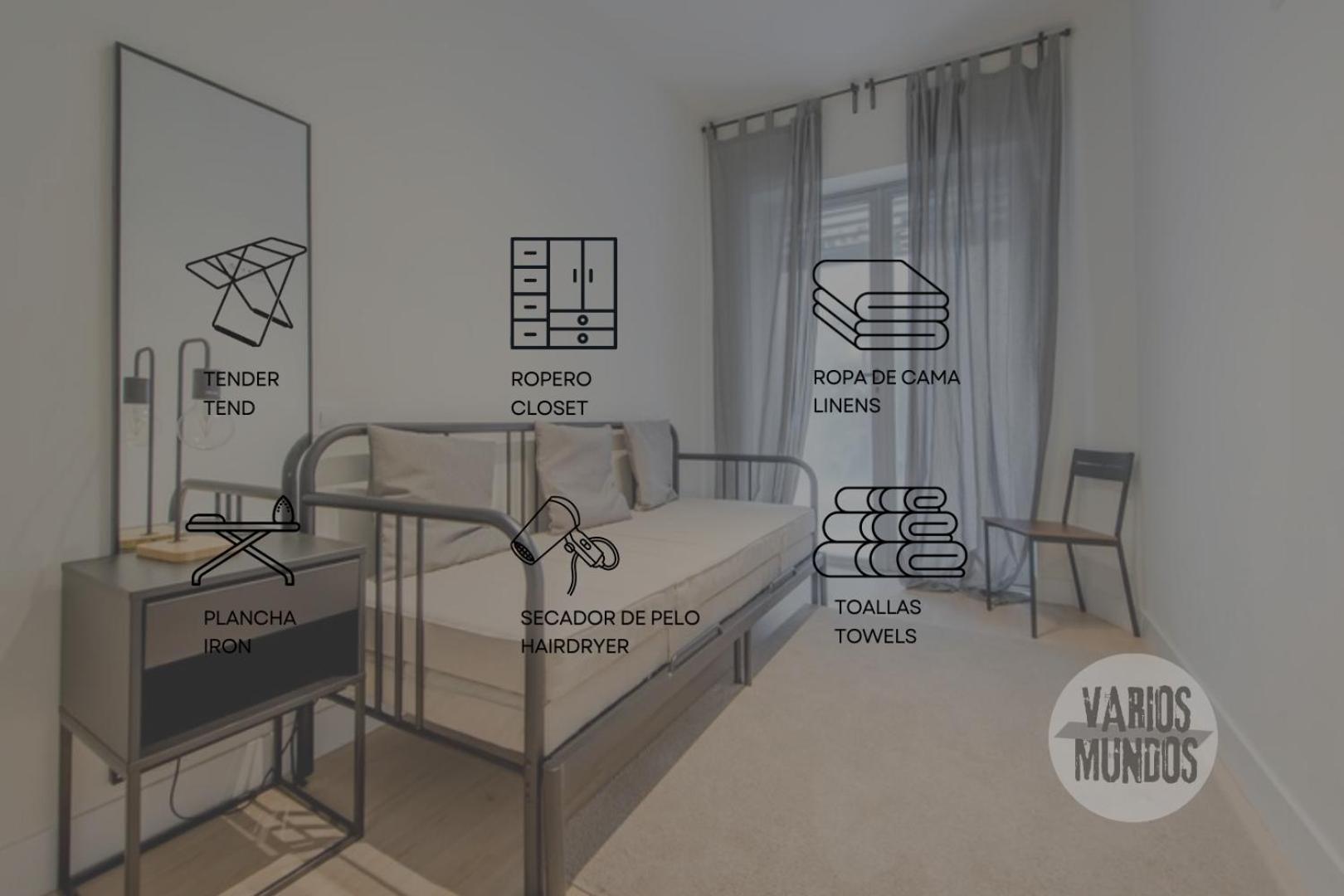شقة Nuevo Apt Para 7 Pax En Malasana - Gran Via E1 مدريد المظهر الخارجي الصورة
