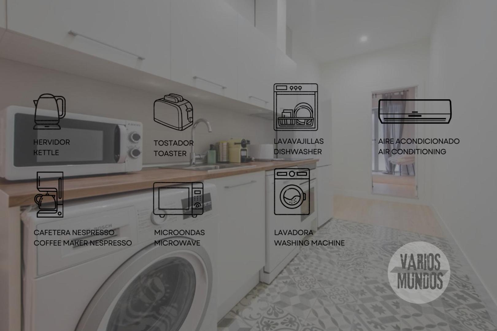 شقة Nuevo Apt Para 7 Pax En Malasana - Gran Via E1 مدريد المظهر الخارجي الصورة